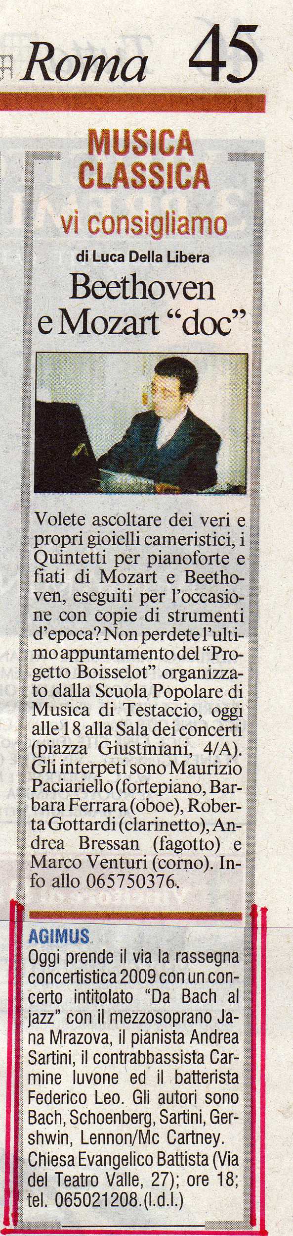 1 marzo 2009