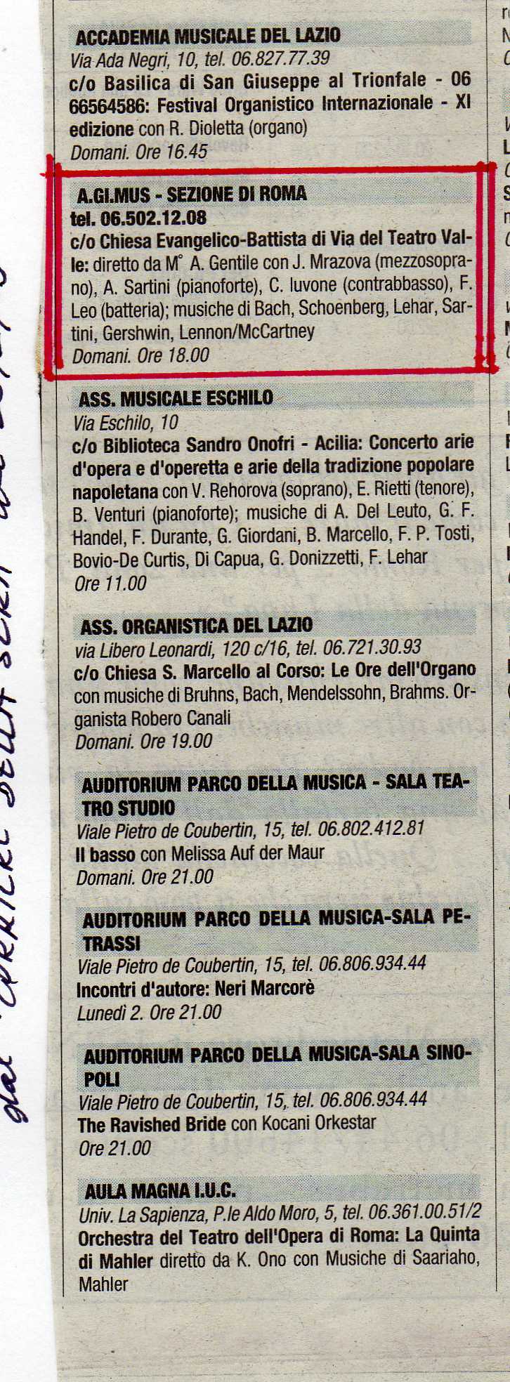 1 marzo 2009