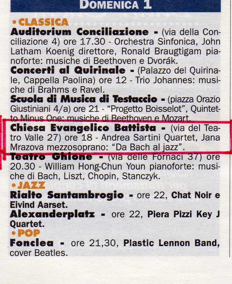 1 marzo 2009