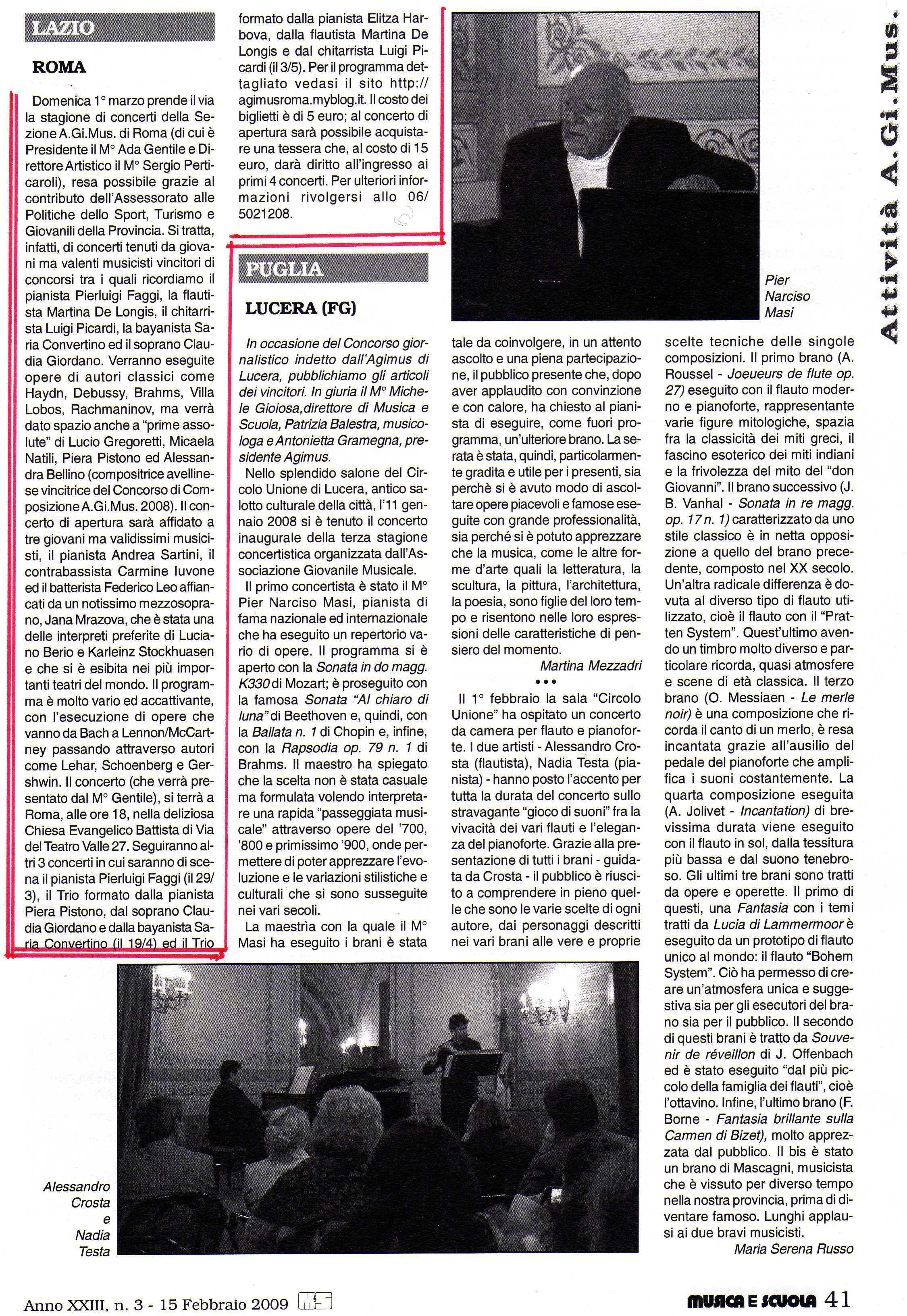 1 marzo 2009