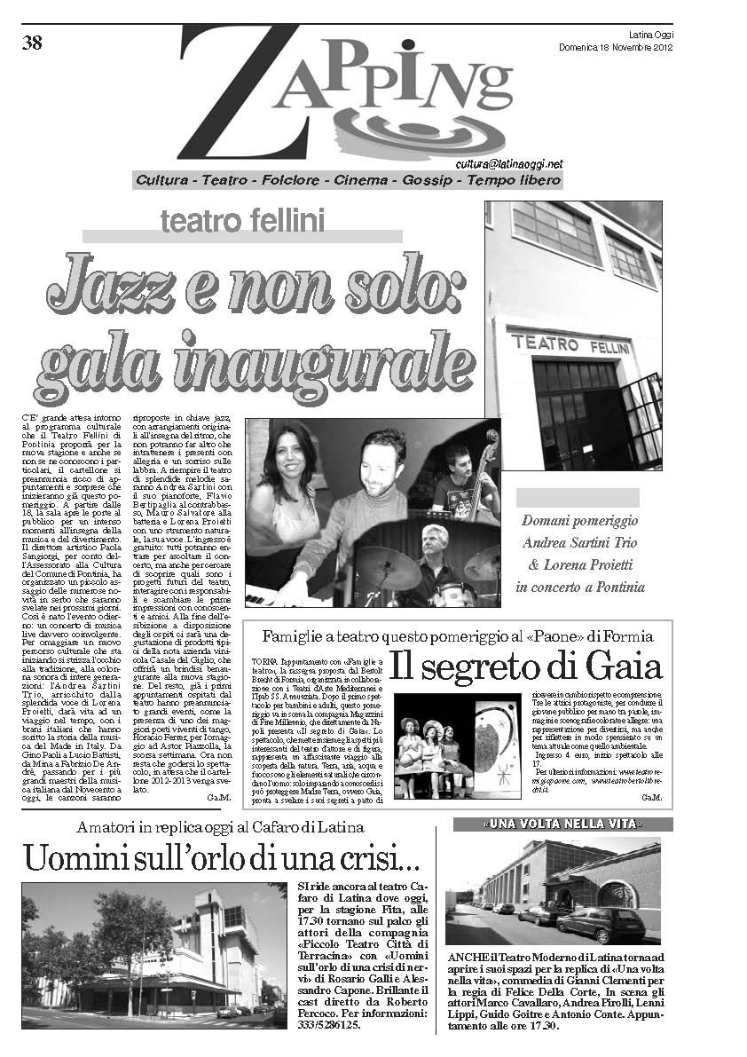 18 novembre 2012