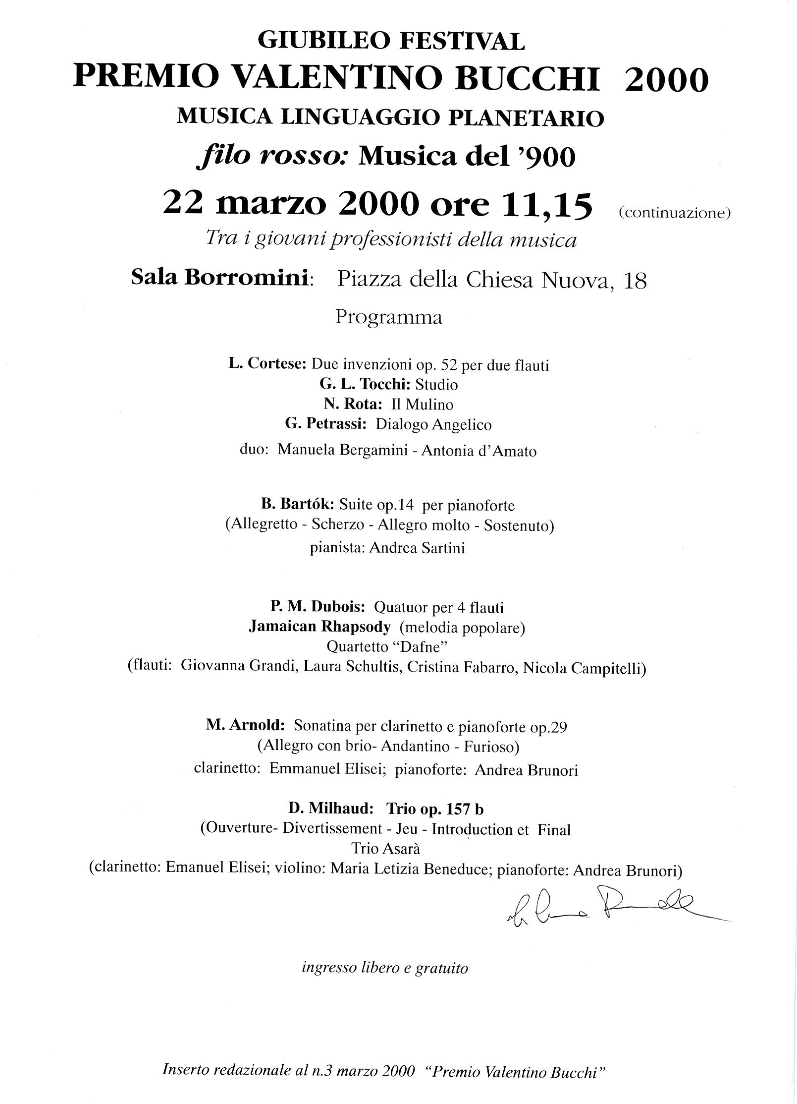 22 marzo 2000